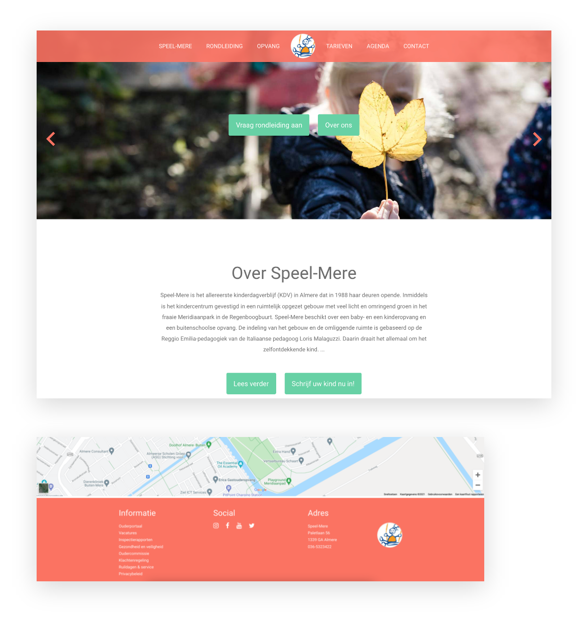 Een nieuwe website voor kinderopvang Speel-Mere